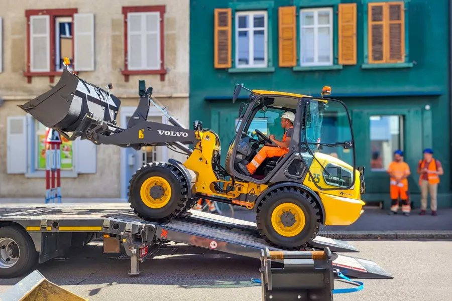 Elektro LKW Baustelle